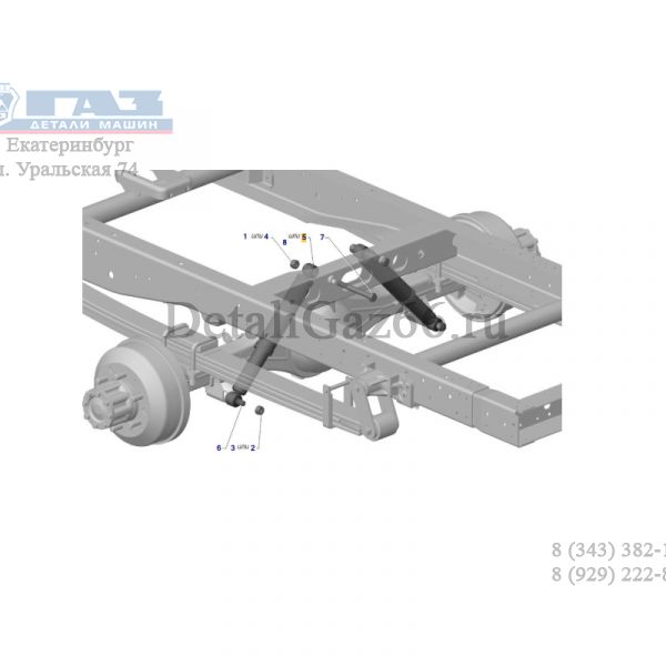 Амортизатор ГАЗель NEXT задний (ООО "СААЗ Комплект" ГАЗ Оригинал) /А31R32.2915004-02/