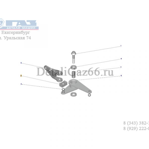 Ползун рычага выборки КПП ГАЗель NEXT (Восток-Амфибия  ГАЗ Оригинал) /A31R32-1702154/