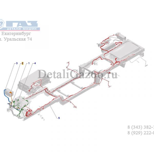 Провод (+) (ООО "Арзамасское ПО "Автопровод" ГАЗ Оригинал) /А68R5Е.3724050/