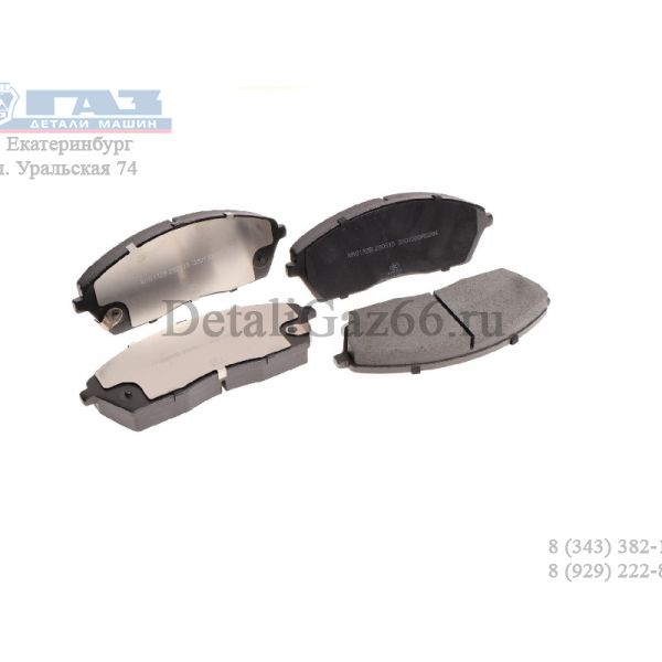 Колодки тормозные JAC Sunray SOLLERS Atlant (2.7D) переднии (4шт.) (MOVELEX) /3501010R0284-F011-MX/