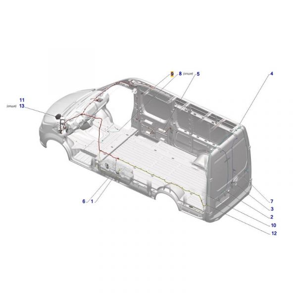 Автопроводка жгут 38 ГАЗель NEXT (ЦМФ) (ООО "Арзамасское ПО Автопровод"  ГАЗ Оригинал) /А31R22.3724038/