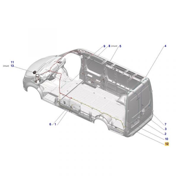 Автопроводка жгут 40 ГАЗель NEXT (ЦМФ) (ООО "Арзамасское ПО Автопровод"  ГАЗ Оригинал) /А31R22.3724040/
