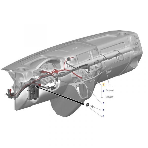 Автопроводка ГАЗель NEXT панель приборов (ООО "Арзамасское ПО "Автопровод" ГАЗ Оригинал) /А21R22.3724229-82/