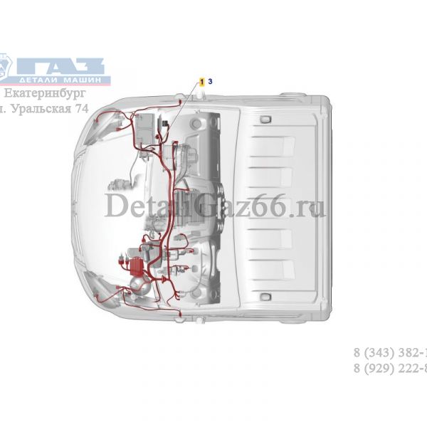 Автопроводка ГАЗель NEXT моторного отсека () /А21R23.3724025-310/
