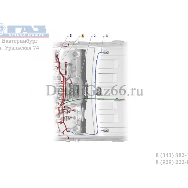 Автопроводка ГАЗель NEXT моторного отсека (ООО "Арзамасское ПО "Автопровод" ГАЗ Оригинал) /А21R32.3724025-60/