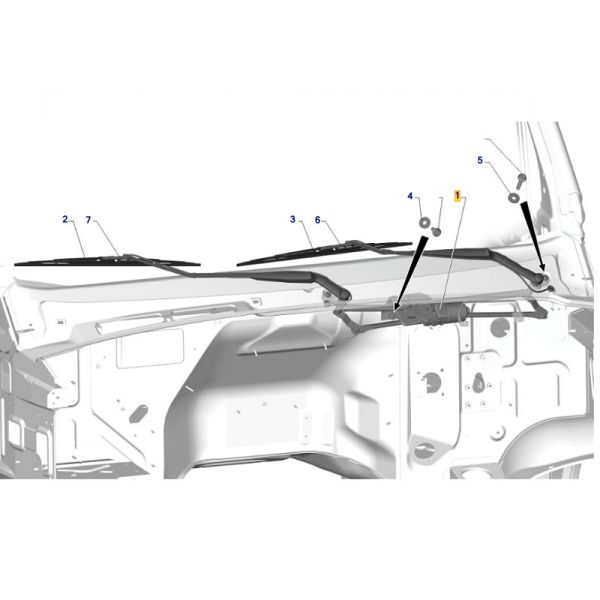 Стеклоочиститель ГАЗель (NEXT) в сб. (ОМНИКОМ ГАЗ Оригинал) /A21R23.5205100-20/